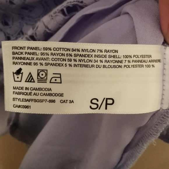 ALFRED SUNG sleeveless Tunic blouse Lace S - Picture 8 of 9